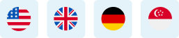 Store your data in strategically chosen locations from the US, UK, EU and Singapore.